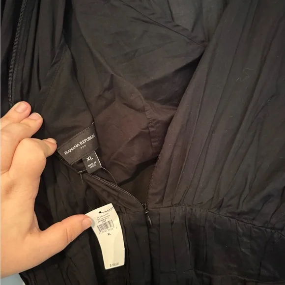 Banana Republic Black Belted Midi Dress - Picture 5 of 5